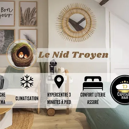 Le Nid Troyen - Proche Hypercentre - 2 Pers